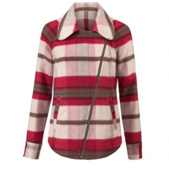 CAbi 3678  Shelter Plaid Moto Jacket X-Large EUC - Picture 2 of 7